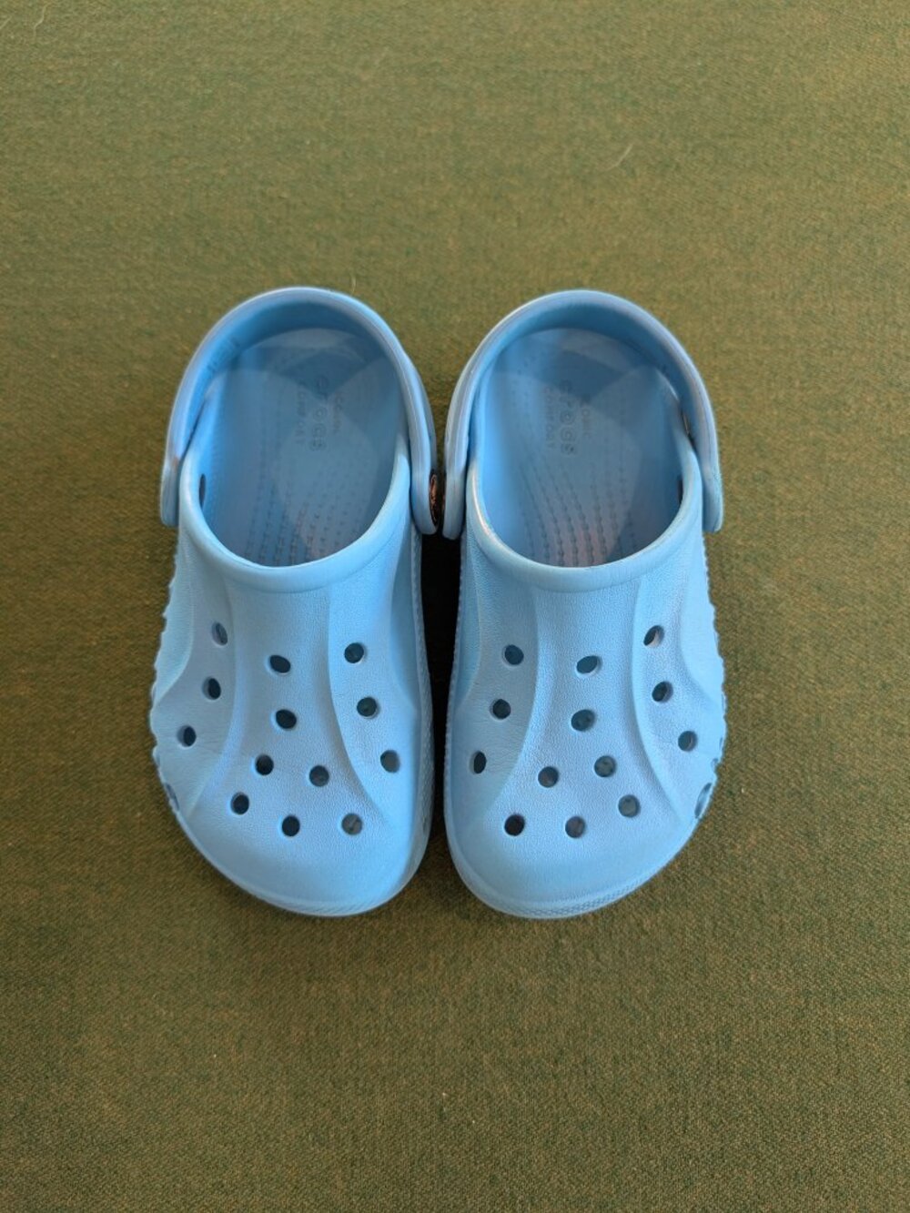 CROCS Aqua Blue/Elite Blue Kid's Size 10 💙 - Picture 3 of 9